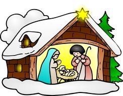 Christmas Nativity Scene drawing