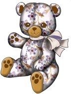 spotted teddy bear for clipart