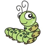 Cute Caterpillar Clip Art