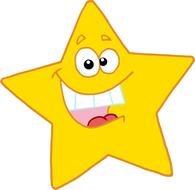 Yellow Star face Clip Art