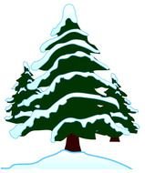 Snow Covered Trees Clip Art