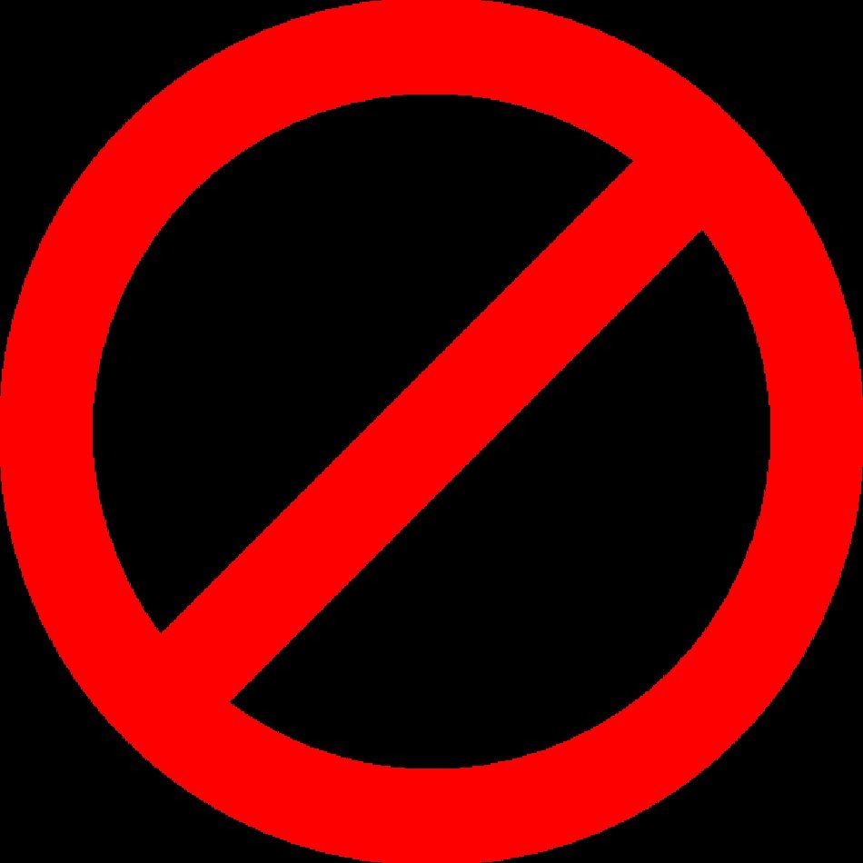 No Sign Clip Art N2