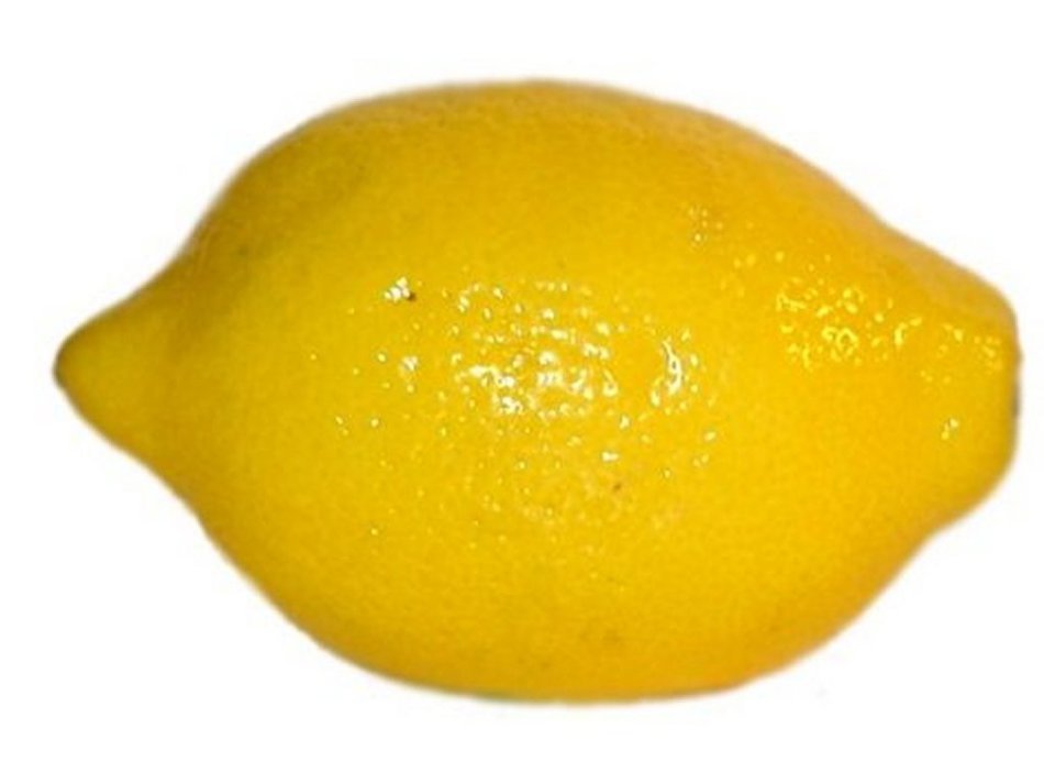 yellow lemon on a transparent background