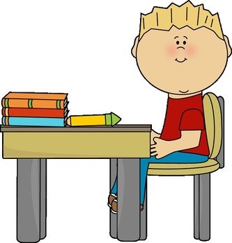 School Desk Clip Art