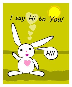 Just Saying Hi Clip Art