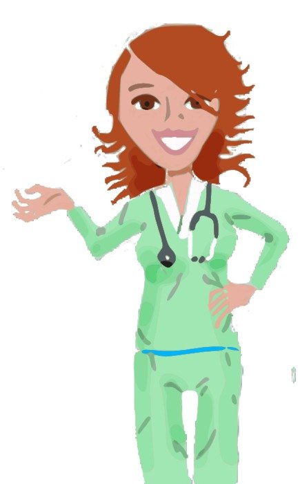 nurse in green suit
