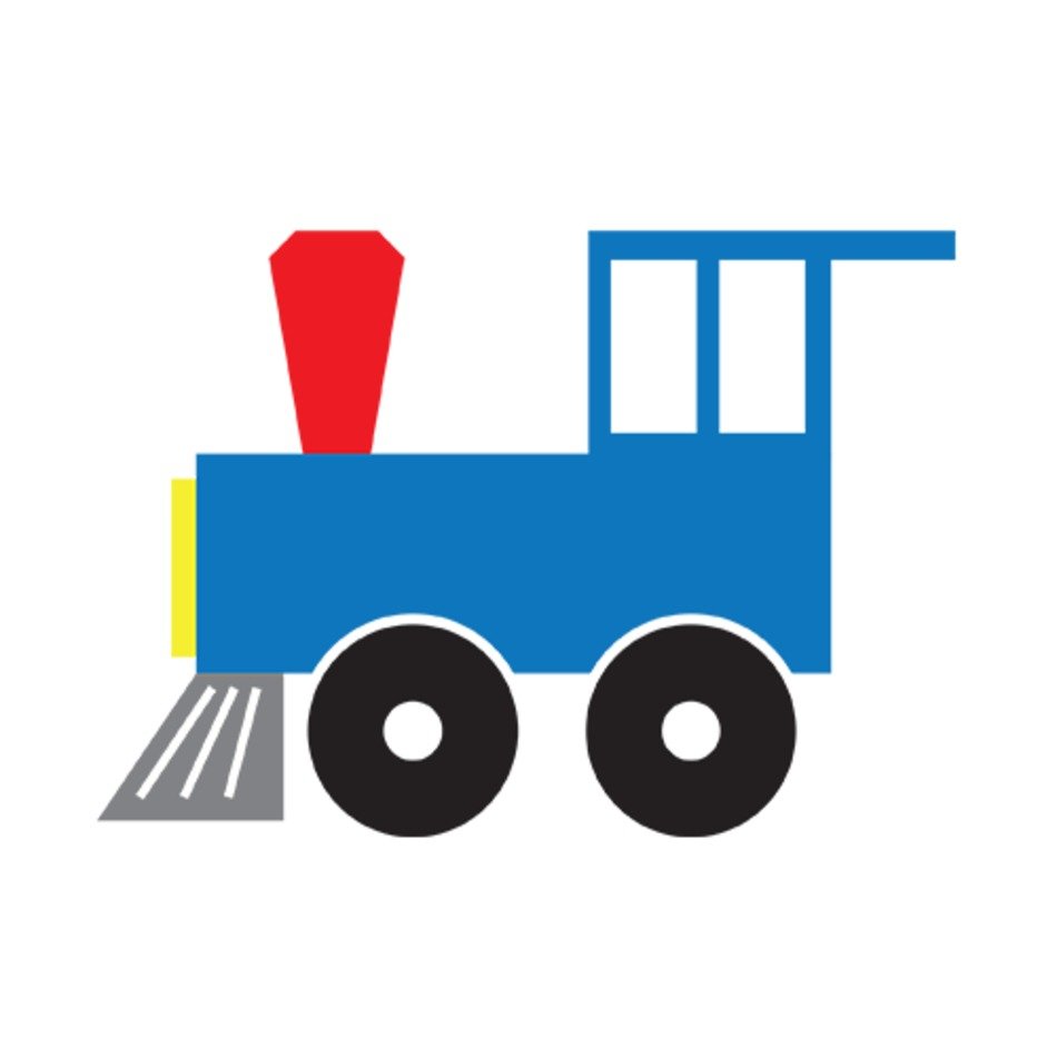 Blue Train Clip Art N2