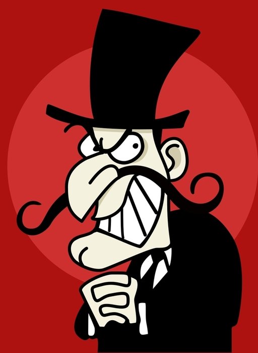 Cartoon Snidely Whiplash