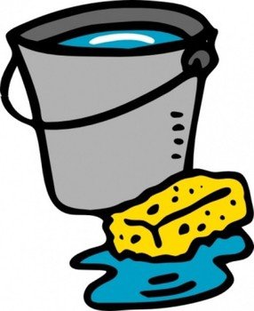 Sponge Cleaning Clip Art