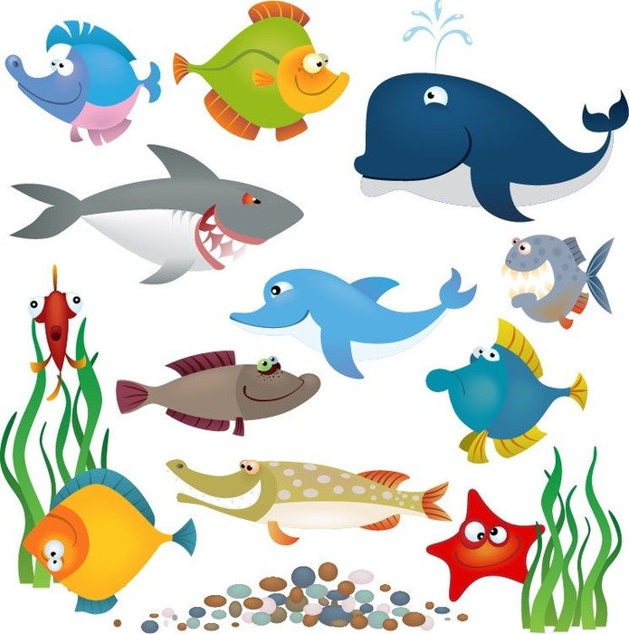 Ocean Animals Clip Art Free