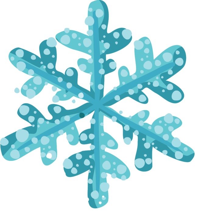 Ä°llustration of blue Snowflake
