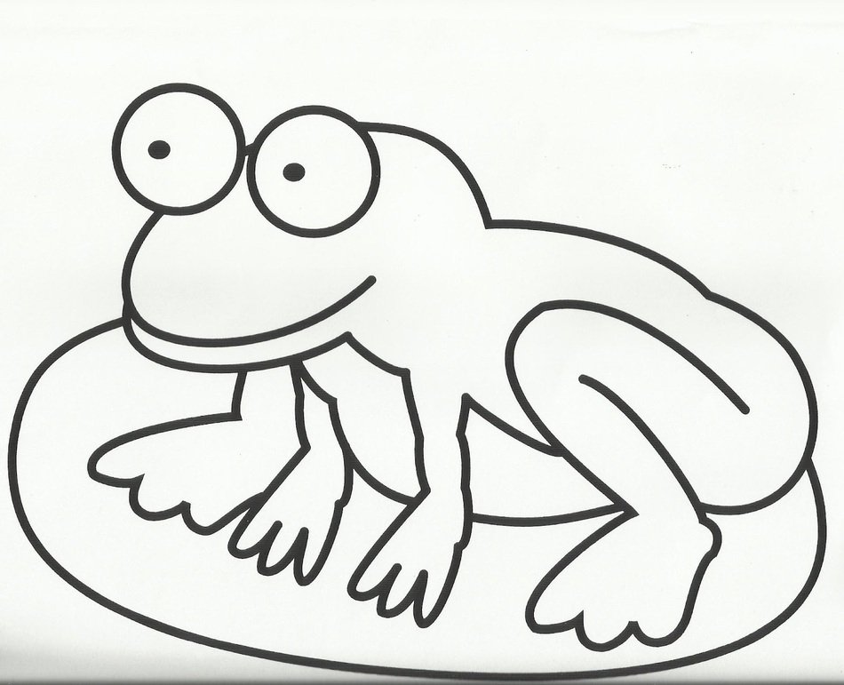 big frog in graphic representation
