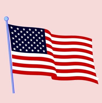 American Flag Clip Art N19