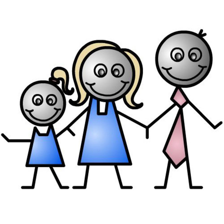 He has small family. Small Family. Family members Clipart. Small Family Clipart.