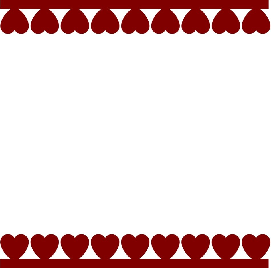 Valentineâs Day Heart Border