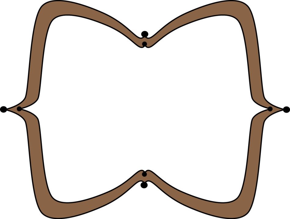 brown frame on a white background