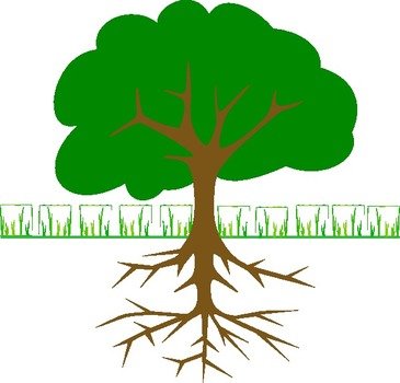 Tree With Roots Clip Art N2