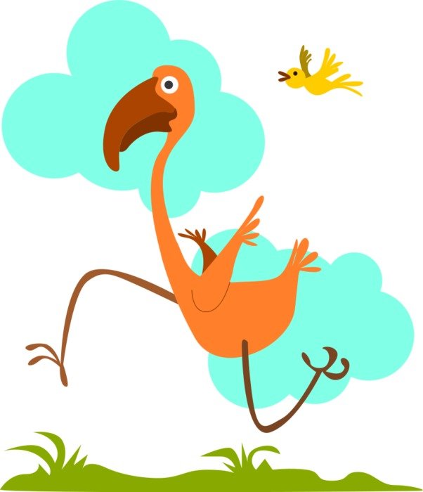 Run bird darwing