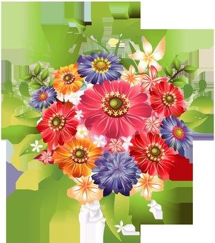 Summer Flowers Clip Art
