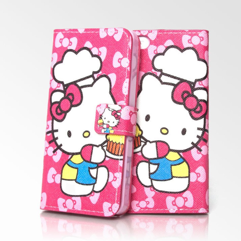 Hello Kitty Holding Cupcake