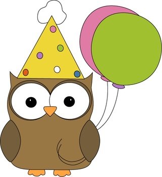 Party Owl Clip Art N2