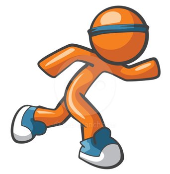 Track Running Shoes Clip Art