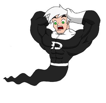 Danny Phantom Muscle as a graphic illustration
