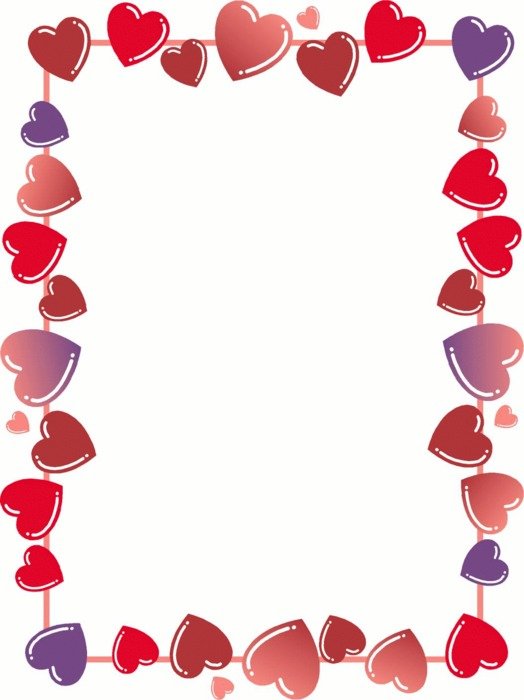 Ä°llustration of Valentines Day Borders
