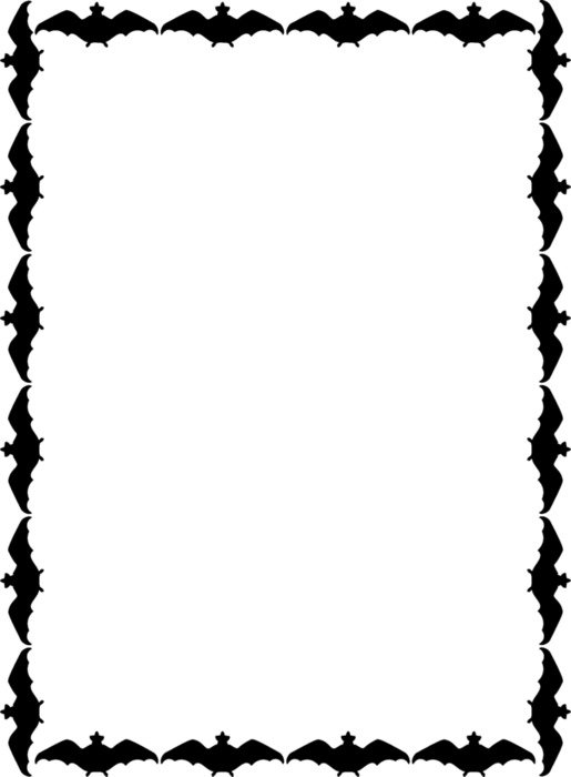 frame with black bats