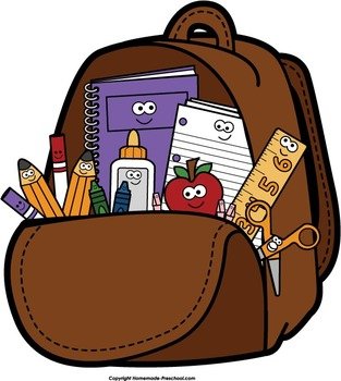 School Backpack Clip Art N2