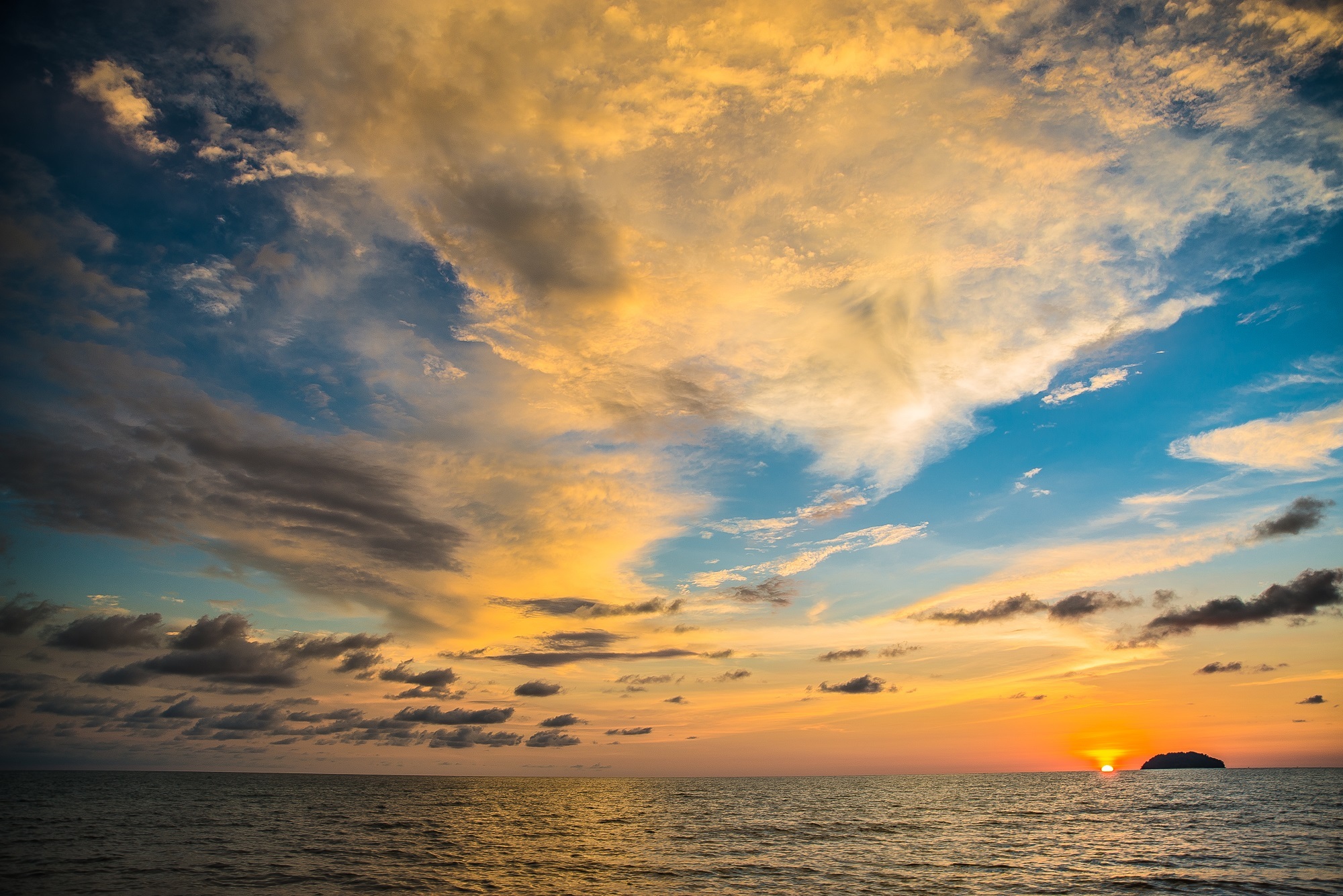 Most Beautiful Sunset Ocean Free Image