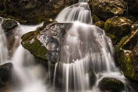 wonderful white Water Bach River Waterfall
