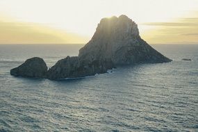 Landscape of sunset at the island
