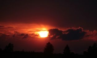 incandescent evening sun