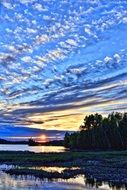 lake at twilight, quebec