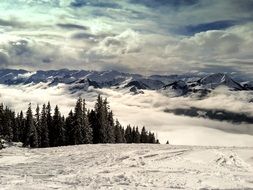 panoramic view of picturesque landscapes near kitzbuhel