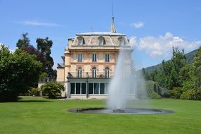 Landscape of Fountain near the Fairy Castle