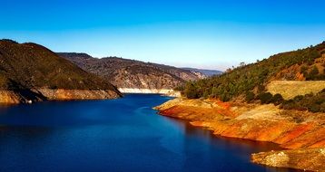 picturesque lake in california