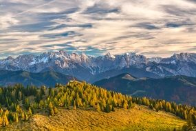 alps in autumn