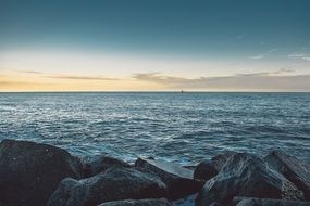 rocky coast at sea