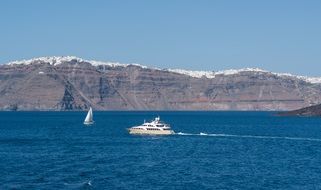 Landscape of Santorini in Greece