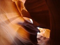 amazing cave in antelope canyon