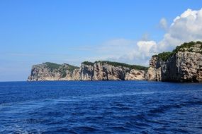 cliffs on the coast of croatia