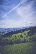 Alpine Mountain Summit summer view