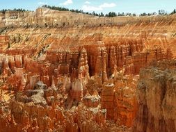 gorgeous orange rock formations, usa,Utah, Bryce Canyon National Park