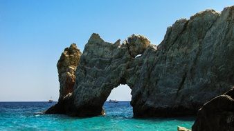 rock formation in the Skiathos island