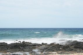 Rocks on a ocean shore