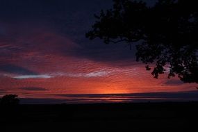 dramatic sunset over the UK