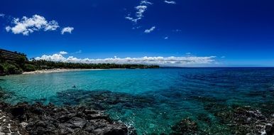 tropical blue ocean coast