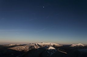 Mountains Night Sky